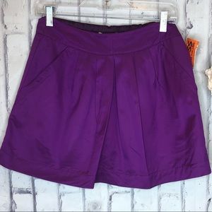 NWOT purple fossil mini skirt size XS